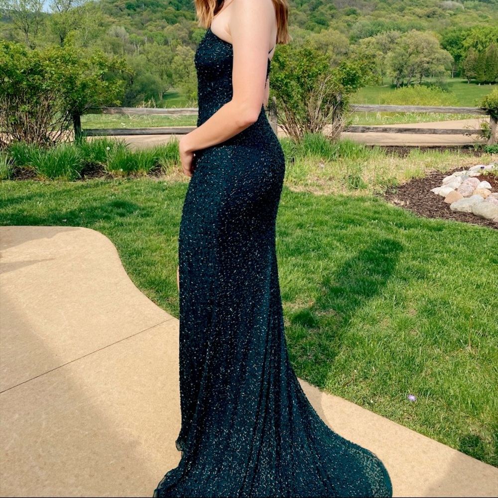 Sherri Hill Green Dress Size 4